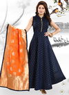 Blue Colour N F GOWN 018 Fancy Heavy Festive Wear Latest Designer Gown Collection N F G 590 BLUE